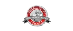 Attorney and Practice Magazine Top 10 Personal Injury Law Firm 2023 badge