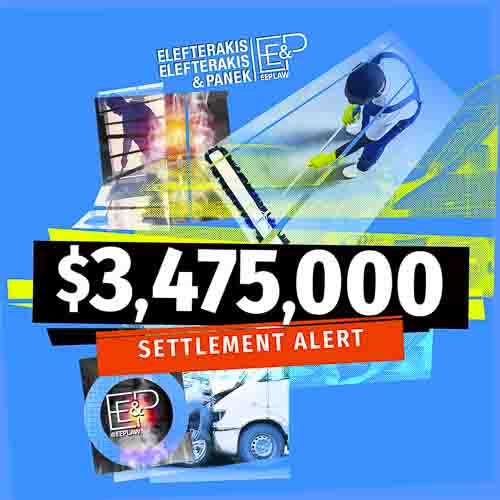 Settlement Alert: $3,475,000. In this case, our client, a longtime public school janitor, was injured in a car accident and despite his best efforts had to resign from his job as a result of his injuries.
