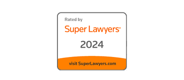 Rated by Super Lawyers 2024 badge